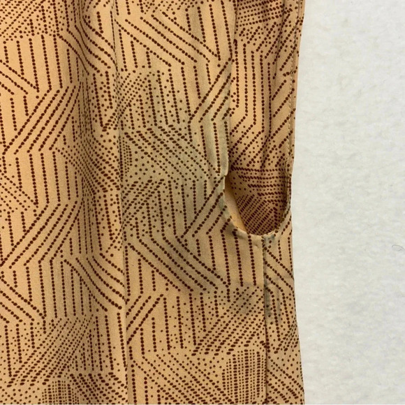 REI FLAWED midi Dress Tan M - Picture 4 of 10